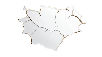 Closeup of ripped white paper with hole, a study in texture and contrast 