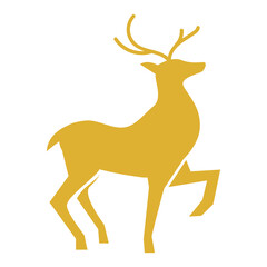 Christmas Deer Silhouette