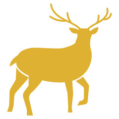 Christmas Deer Silhouette