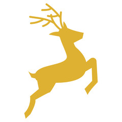 Christmas Deer Silhouette