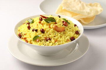 Lemon Rice, South Indian dishh 