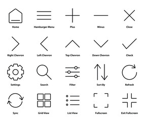 Navigation & Interface Icons