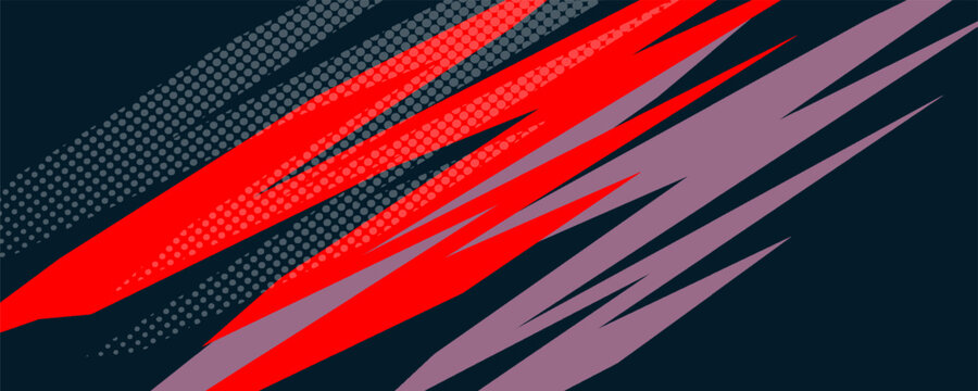 Abstract blue banner design vector, dynamic sporty horizontal background template for media promotion or web banner