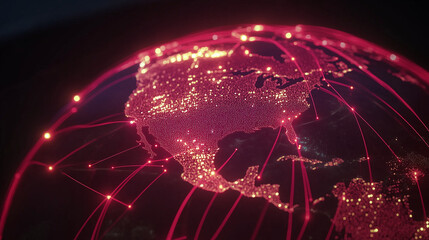 Global Network Connections Visualization