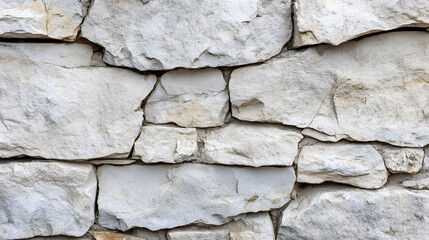 Obraz premium Close Up of Textured Stone Blocks Showing Patterns in Natural Rock Wall : Generative AI