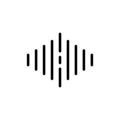 Audio Wave Lineart