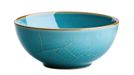 Closeup of a cracked blue bowl, an exploration of texture and artistic decay intriguing