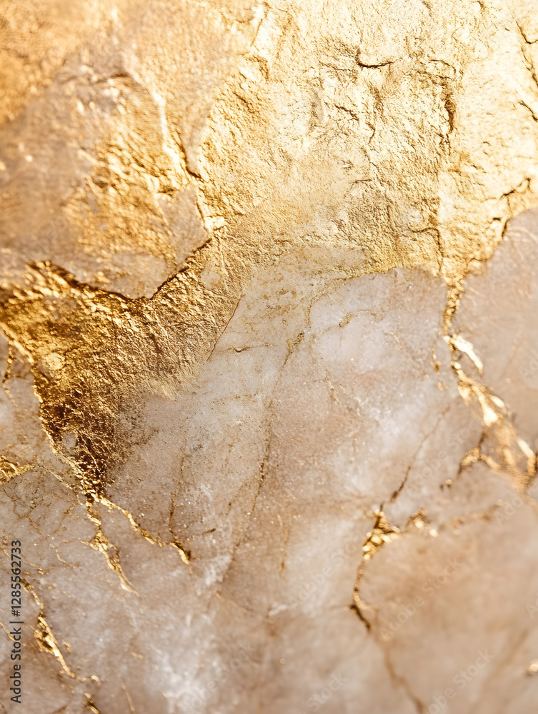 Fototapete luxurious gold texture on marble surface creating an elegant abstract design : generative ai