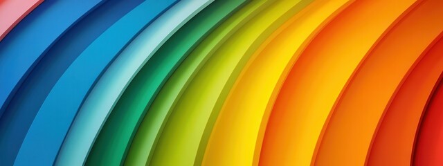 Vibrant Colorful Waves in Gradient Arrangements Displaying Light and Depth in a Smooth Style