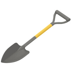 Garden Shovel gardening tool cartoon isometric