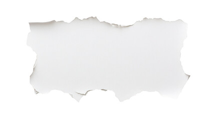 Torn paper hole, abstract background with ripped sheet and empty space for design element