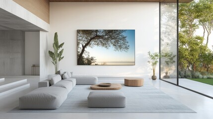 Fototapeta premium Smart home rendering poster