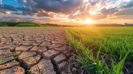 Contrasting landscapes  the impact of climate and land management on arid and lush environments