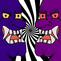 two funny cats