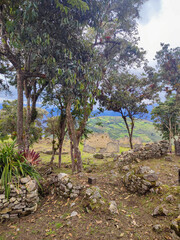 Kuelap ruins close to Chachapoyas , Peru, South America