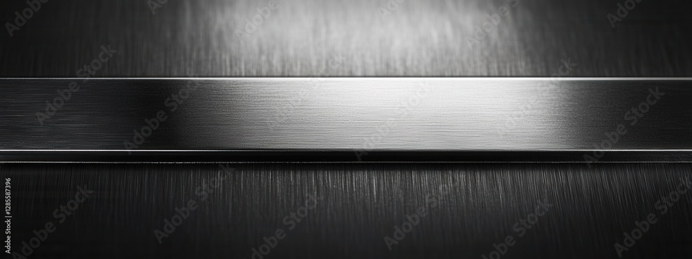 Poster Smooth Metallic Surface with Subtle Texture and Reflections for Design and Background Use