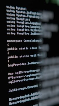 Hacking code data flow stream. Hacking concept