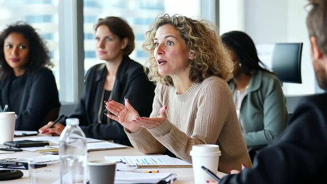 Round Table Discussion Sharing Diverse Perspectives Among Participants