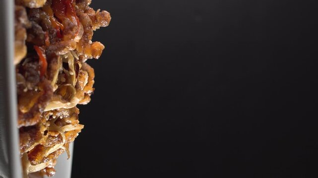 Sichuan Pork Stir Fry with vegetables. Chinese food. Food concept