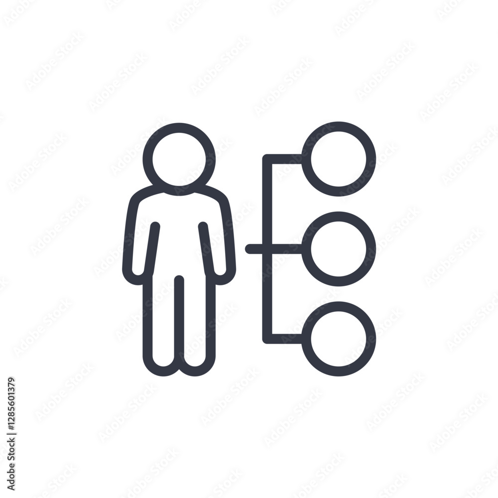 Poster employee icon symbol vector sign isolated on white background illustration for graphic and web desig