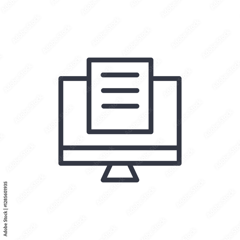Aufkleber blogging icon symbol vector sign isolated on white background illustration for graphic and web desig