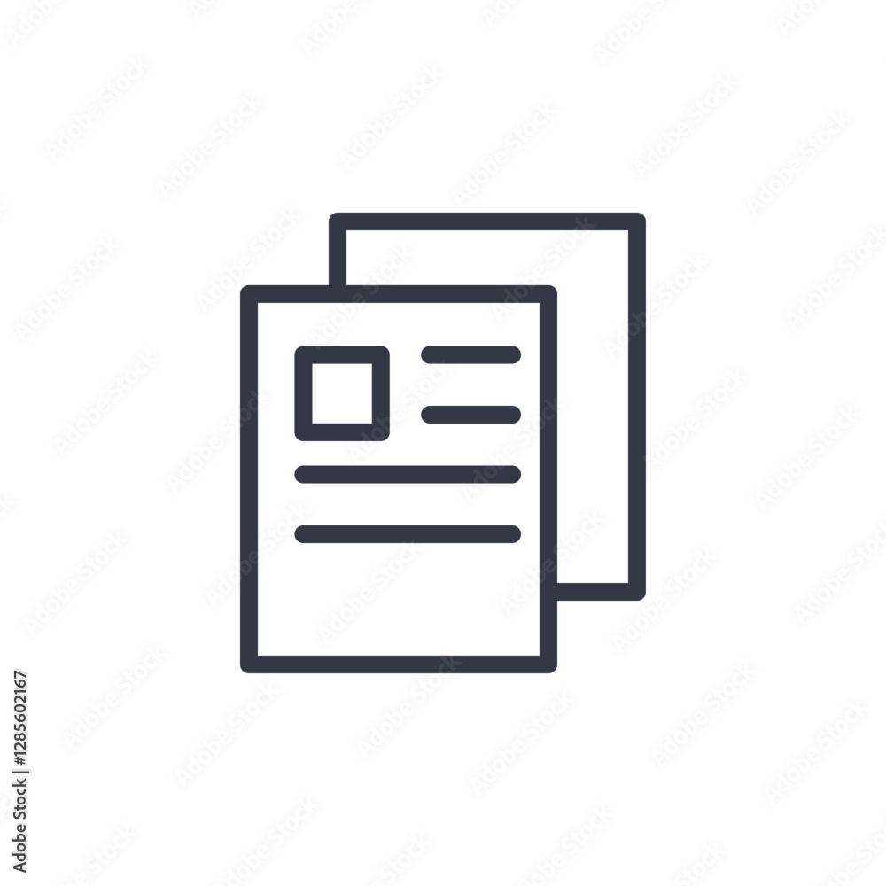 Aufkleber paper icon symbol vector sign isolated on white background illustration for graphic and web design