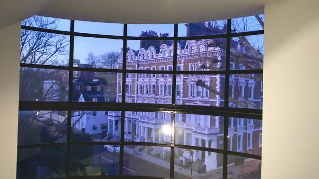 Early Morning, Dusk, Kensington And Chelsea Street View, Notting Hill Home Interior, Holland Park, Urban Landscape, West London, England, United Kingdom, Great Britain