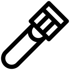 Blood test. Editable stroke vector icon.