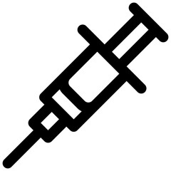 Vaccine. Editable stroke vector icon.