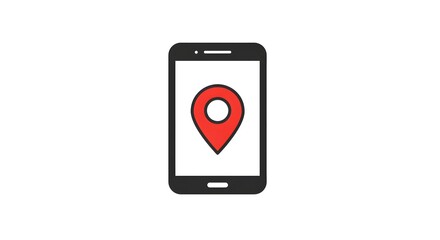 Smartphone GPS Location Map Pin Mobile Navigation Tracking App