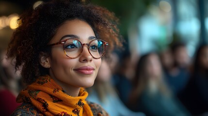 High resolution image of diverse individuals interacting in a community hub, authentic lifestyle, ethical and inclusive representation, copy space