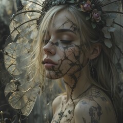 a fairy woman with wings
