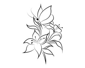 Vector tropical flowers. Floral botanical flower. Isolated illustration element. Vector wildflower for background, texture, wrapper pattern, frame, or border.