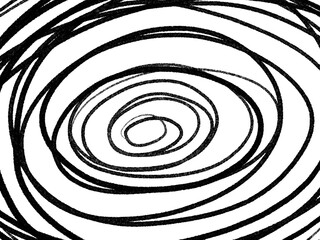 手描きのラフな渦巻き背景　催眠術・ぐるぐる・螺旋