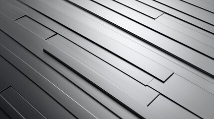 Fototapeta premium Abstract close-up of sleek metallic surfaces with linear patterns and textures.