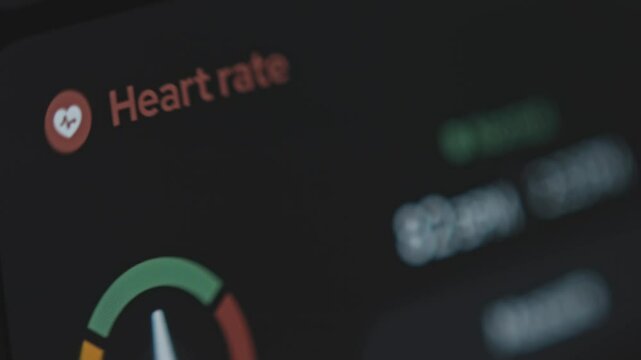 Health app for measuring heart rate