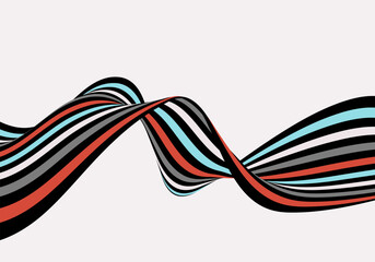 Optical art background color wave background, geometric design. Vector illustration of wave stripes wave abstract background.
