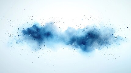 Abstract Blue Watercolor Splash Background