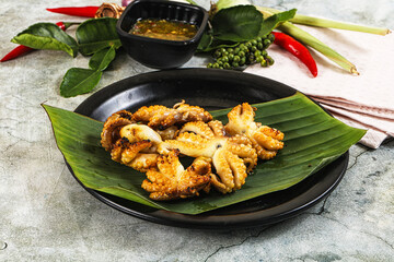 Delicous Grilled octopus with sauce