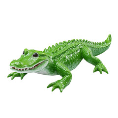 Obraz premium Green Alligator Reptile Animal Wildlife Nature Wild Animal Toy Figurine Predator,
