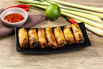 Vietnamese fried stuffed spring roll