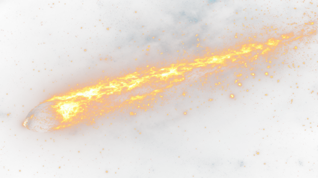 a very large orange object in the middle of the universe