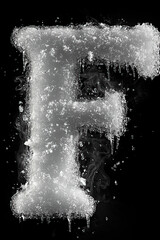 Obraz premium frozen, font, numbers, cinematic, unique, icy, frost, snow, cold, ice, winter, glacial, frosty, snowflake, frozen typography, crystal, holiday, Christmas, dramatic, bold, shiny, reflective, artistic, 
