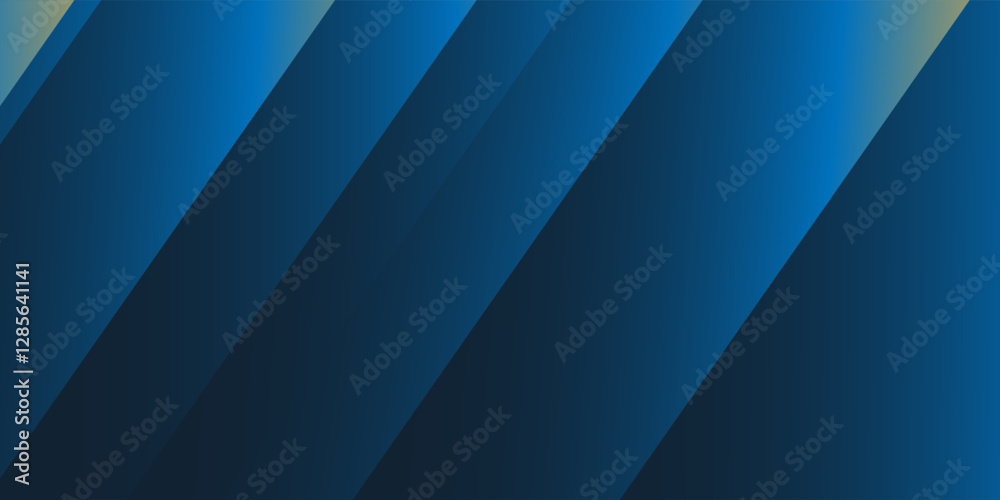 Wall mural dark blue and brown abstract glowing gradient texture - slanted lines pattern with lights, 3d effect