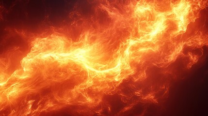 Fototapeta premium Abstract fiery streams in cosmic space