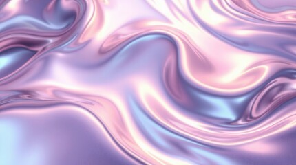 Obraz premium Abstract metallic waves create a luxurious and elegant background with smooth, flowing textures.