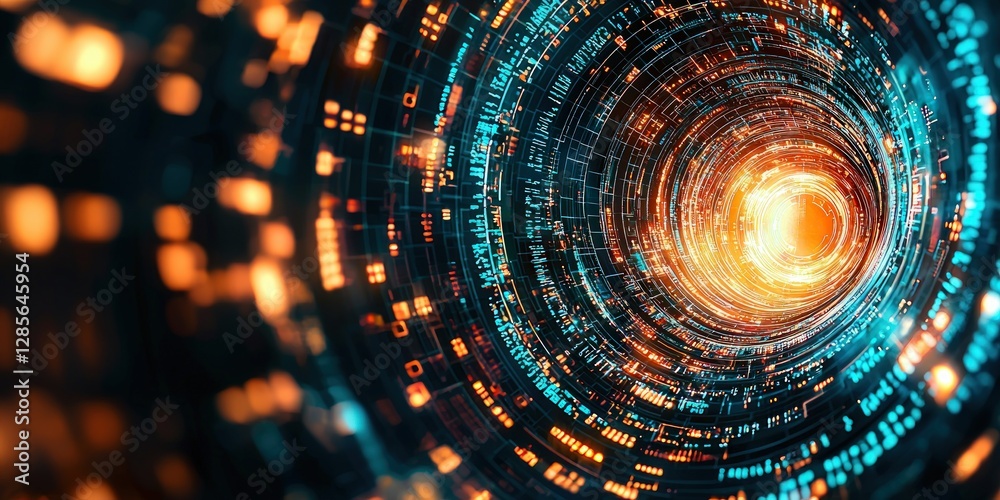 Poster Abstract Digital Tunnel with Lights and Data Flowing Through Space
