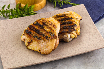 Two Tasty grilled chicken thighs
