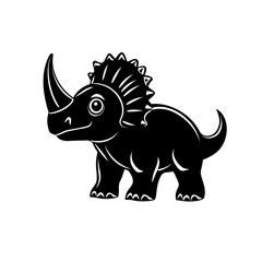 Captivating black and white silhouette of a trilobite highlighting its distinct features