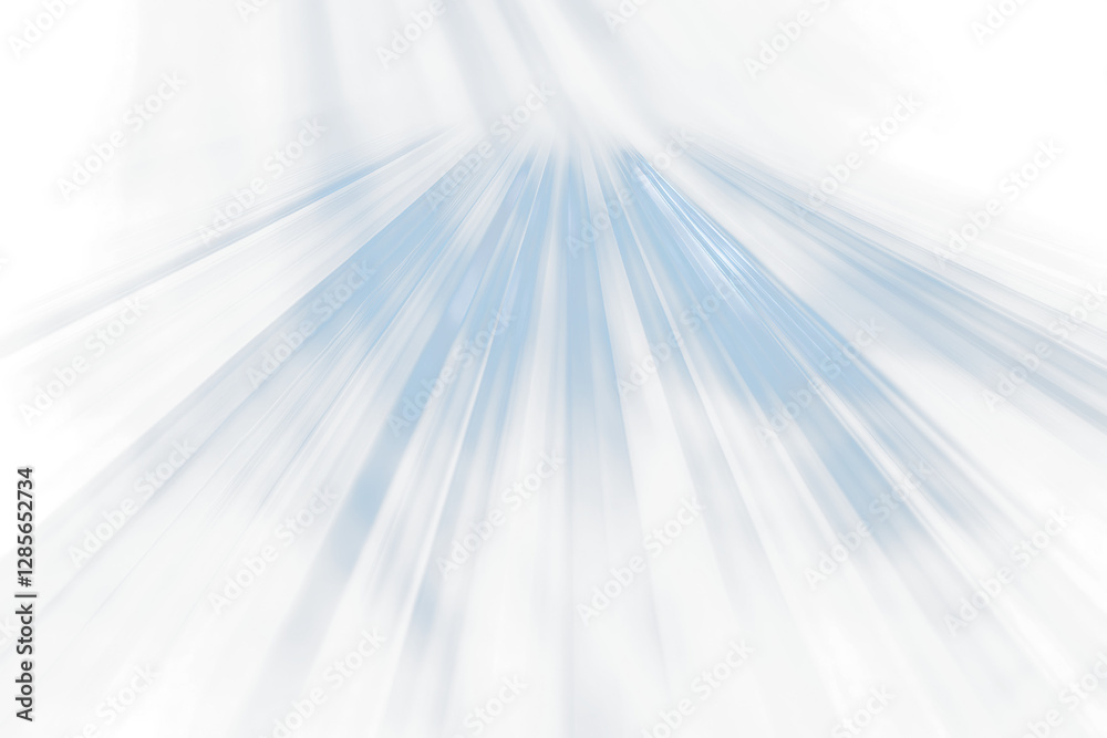 Poster abstract blue light rays converging on transparent background .